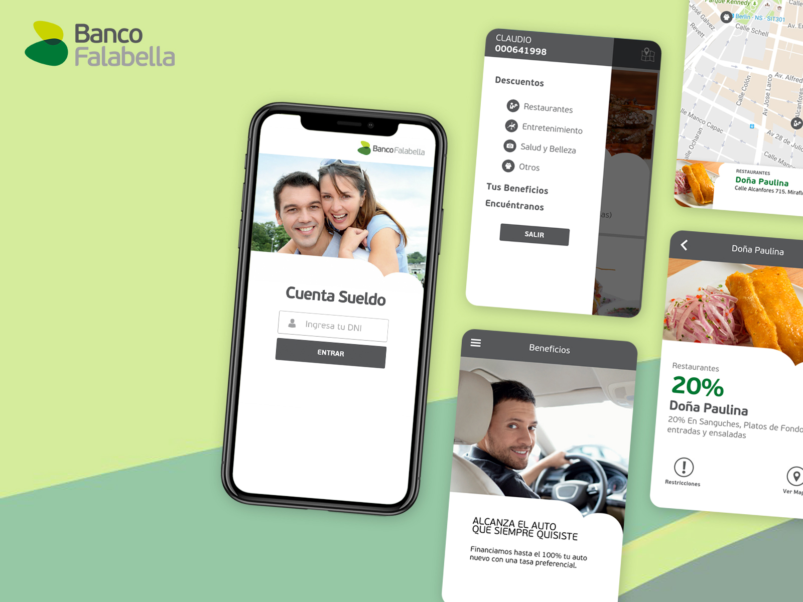 Banco Falabella — Cuenta Sueldo, app iOS y Android